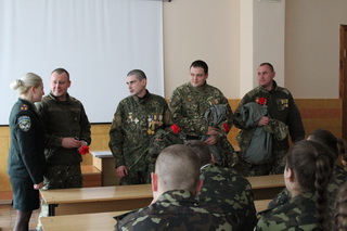 Зустріч з бійцями добровольчого батальйону «Чернігів»